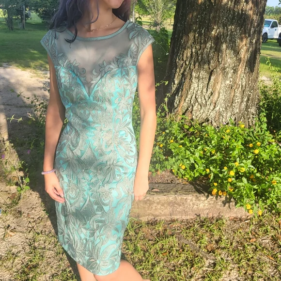 green emerald velvet dress Sue Wong Green Silk Fringe Beaded Dress  Toots Vintage